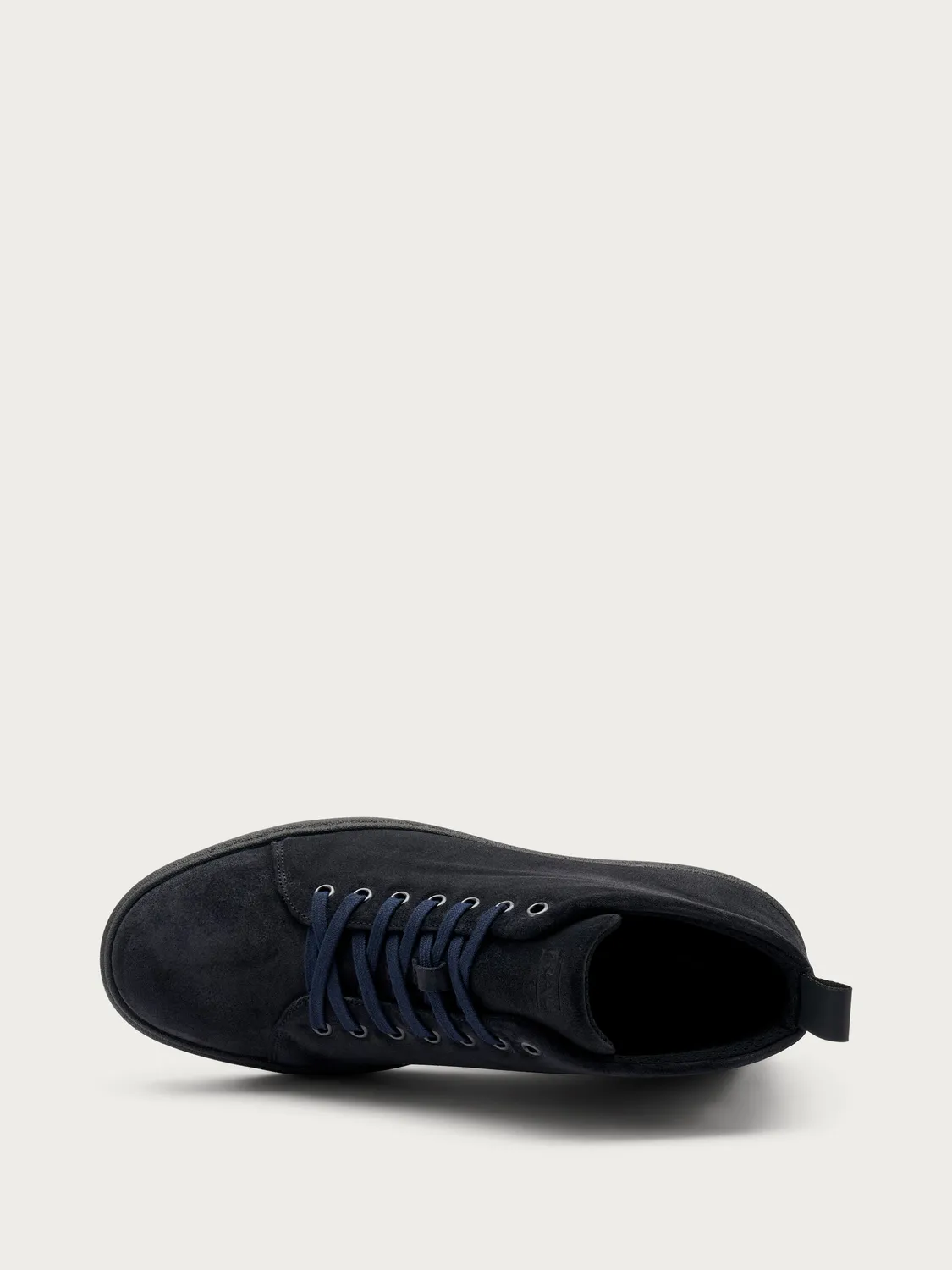 Frau Verona hoge veterschoenen blauw suède