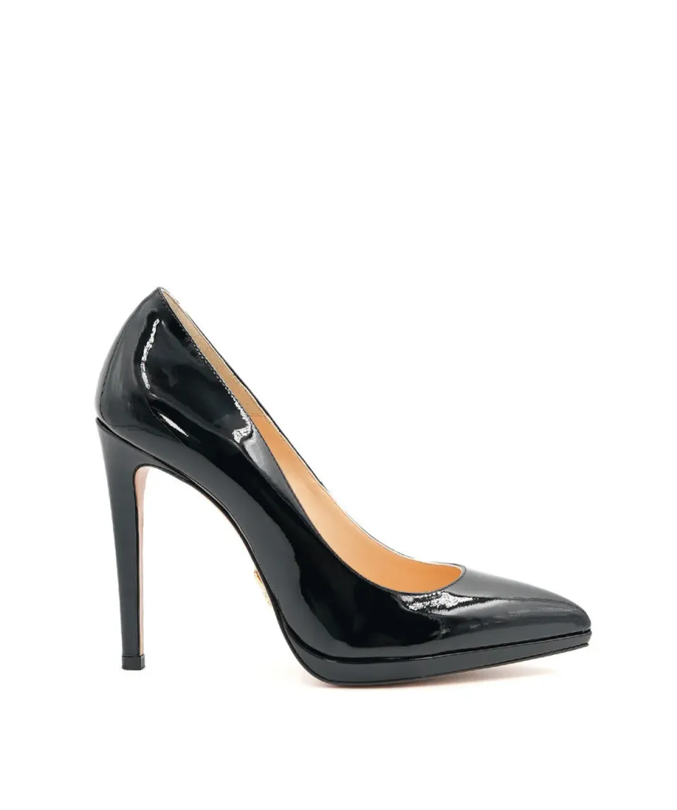 Finsbury Victoria pumps zwart lak 12 cm hak