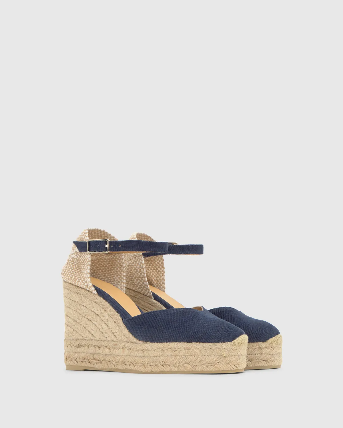 Castaner Carol 8ED 002 espadrilles blauw sleehak