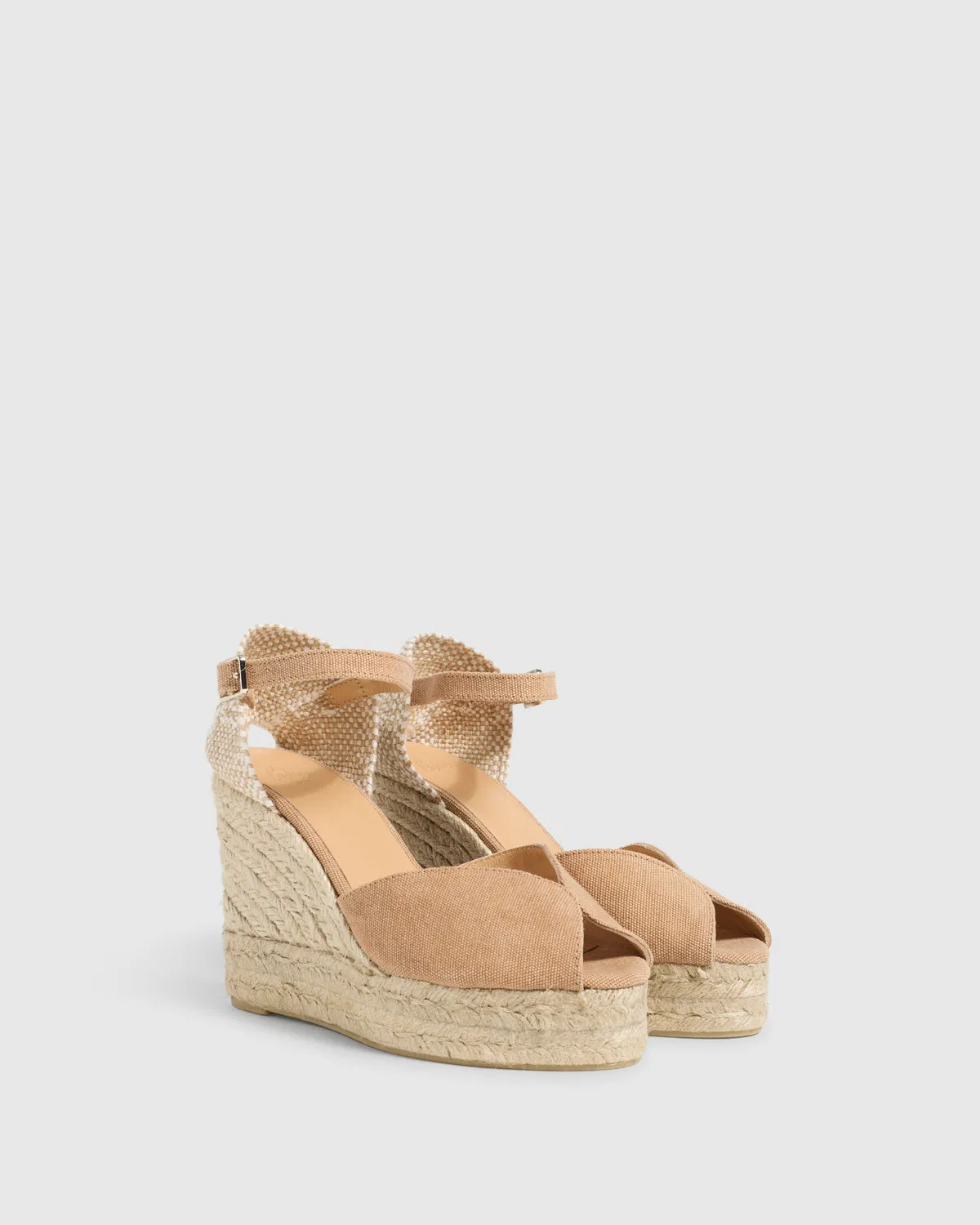 Castaner BIANCA/8ED/002 sandalen tostado katoen 11cm