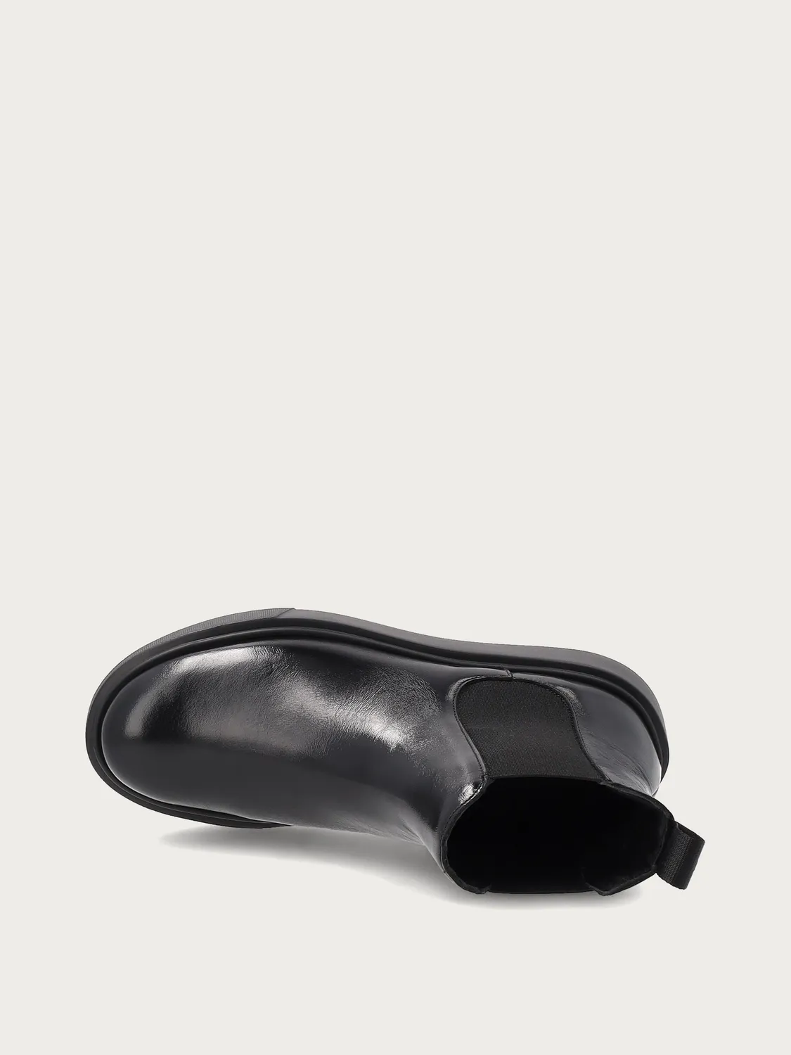 Frau Verona zwarte leren beatle boots sporty