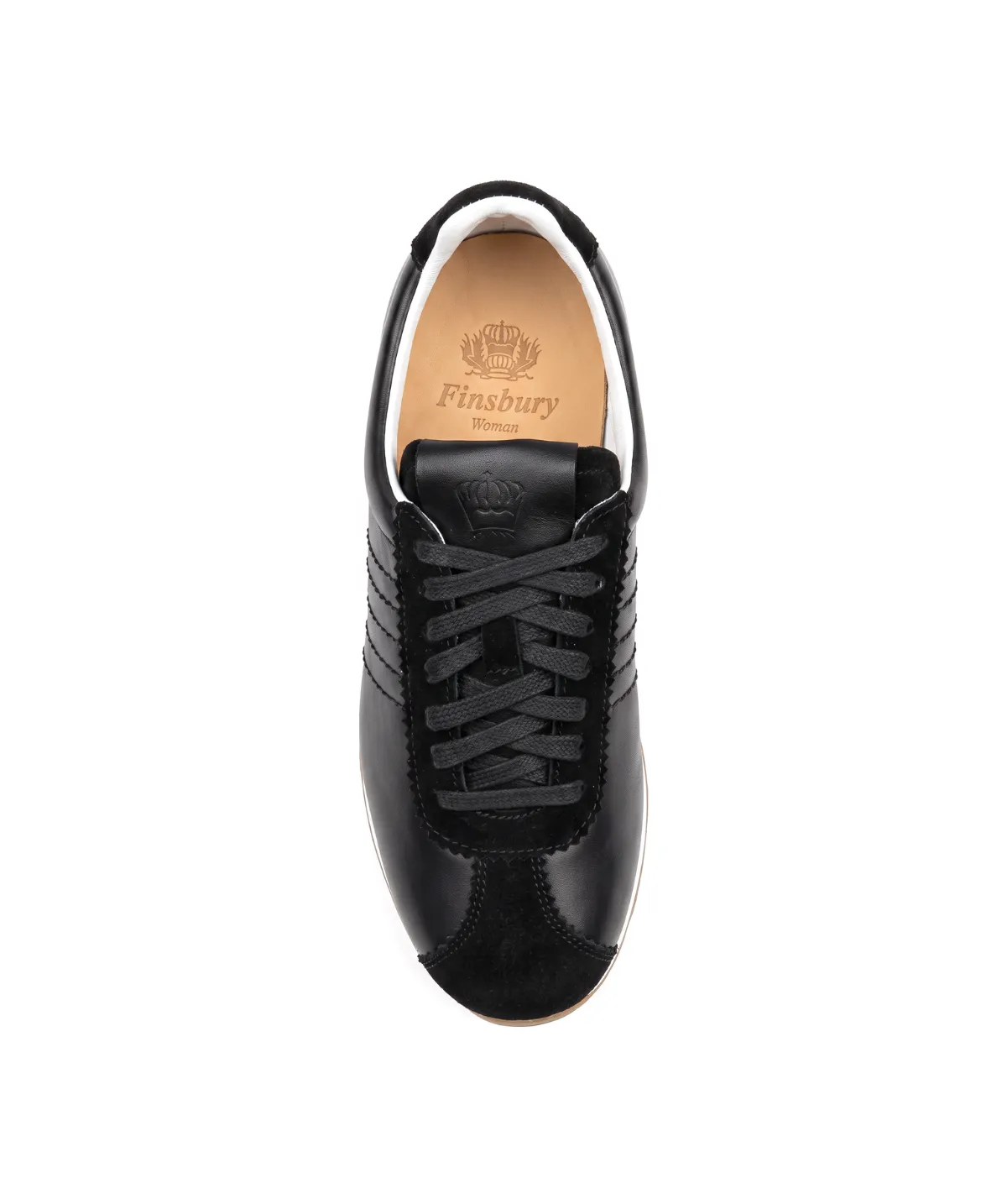 Finsbury Elena sneaker zwart leer dames tennis