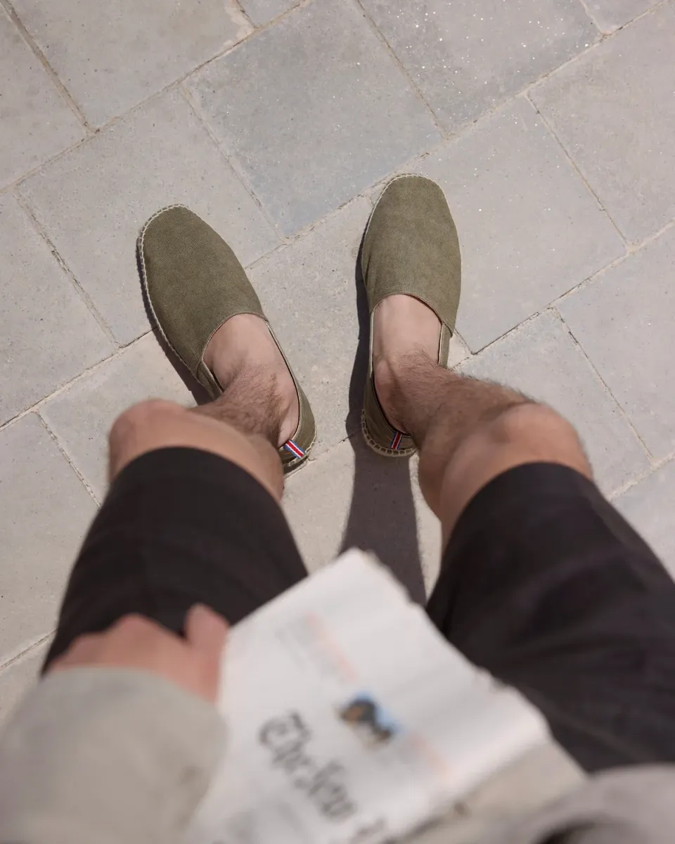 Castaner Pablo 002 espadrille olijf biologisch katoen