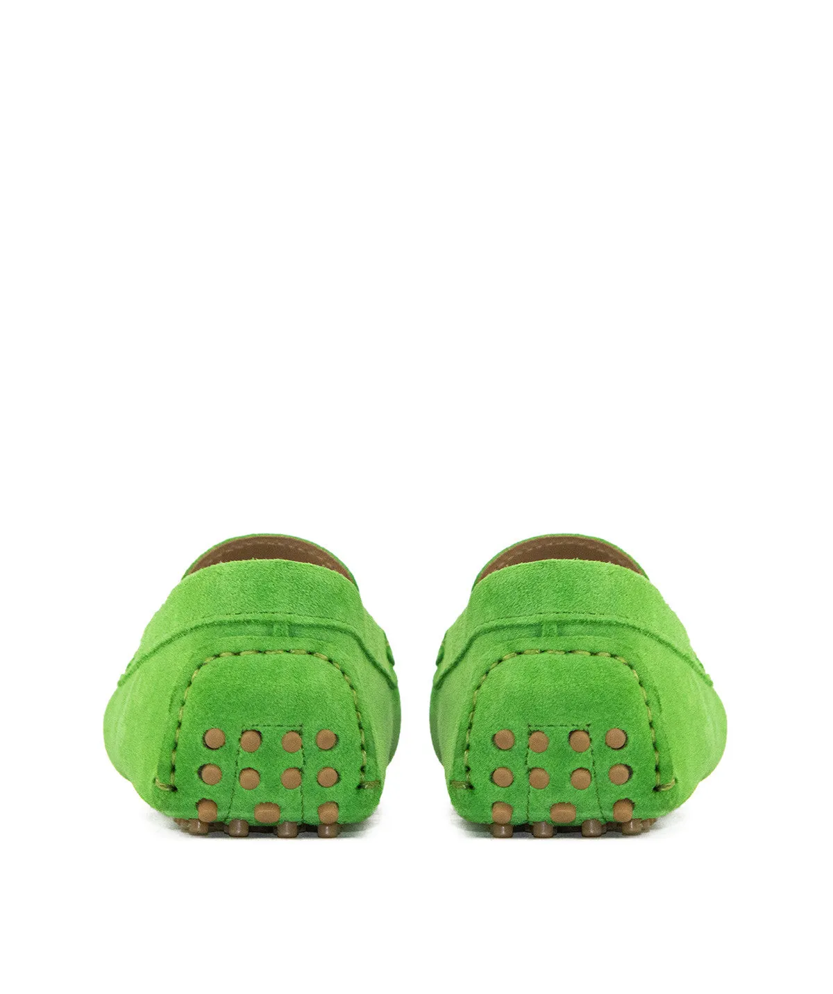 Finsbury Arlequin loafer groen suède dames