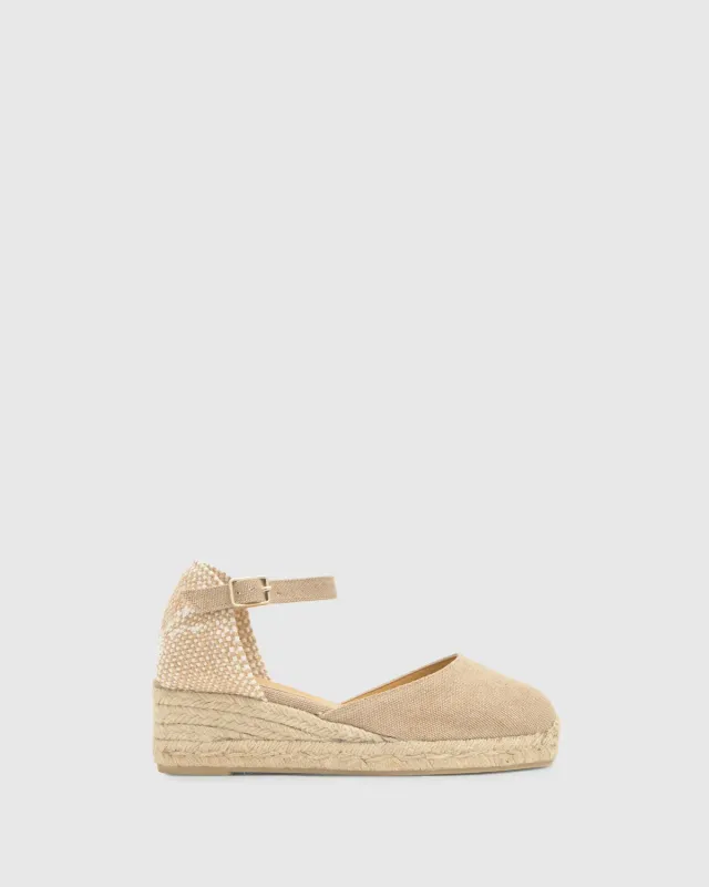 Castaner Carol 3/002 espadrilles sand katoen 5cm