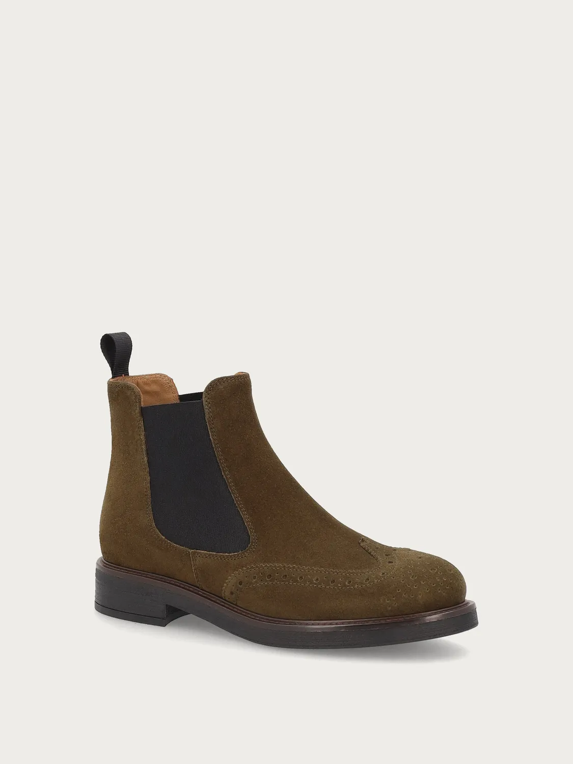 Frau Verona Beatle boots groen suède