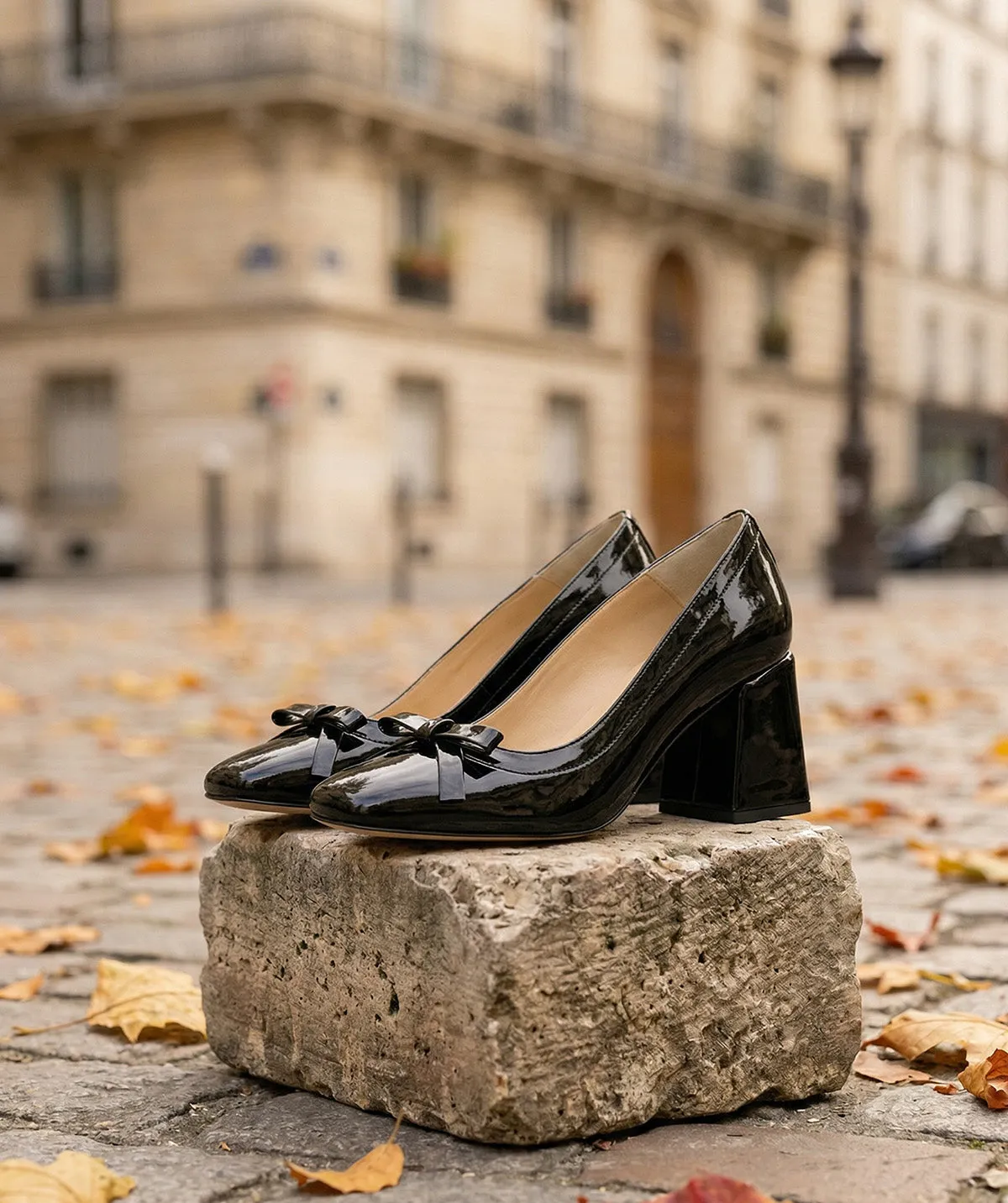 Finsbury Carla pumps lakleer zwart 5cm hak