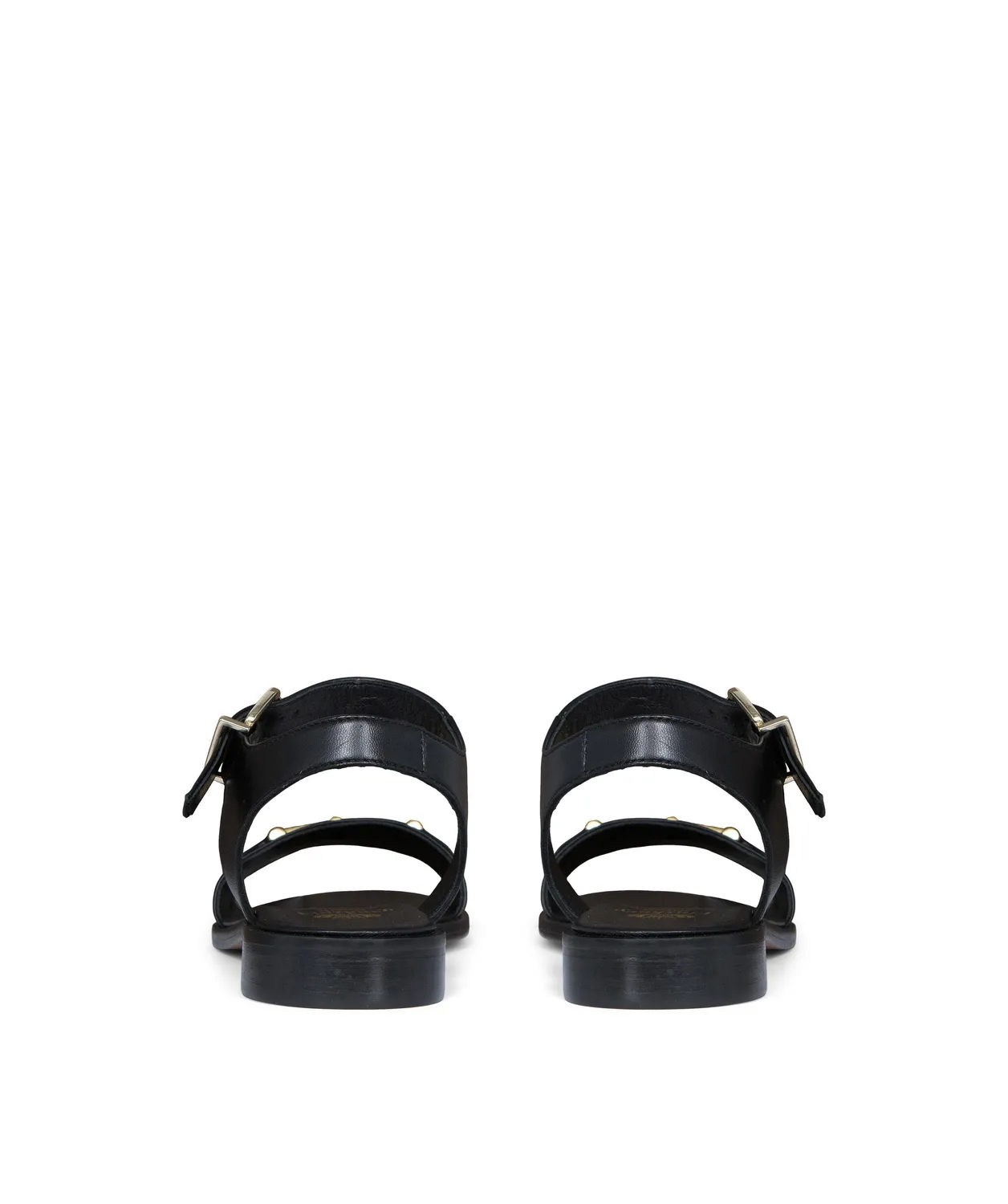 Finsbury Lea zwarte leren sandalen met bandje