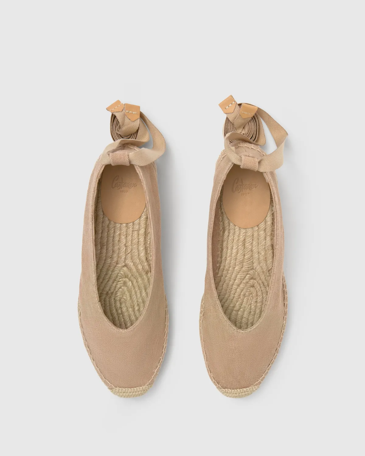 Castaner Gea/2/002 ballerina's sand katoen 4 cm