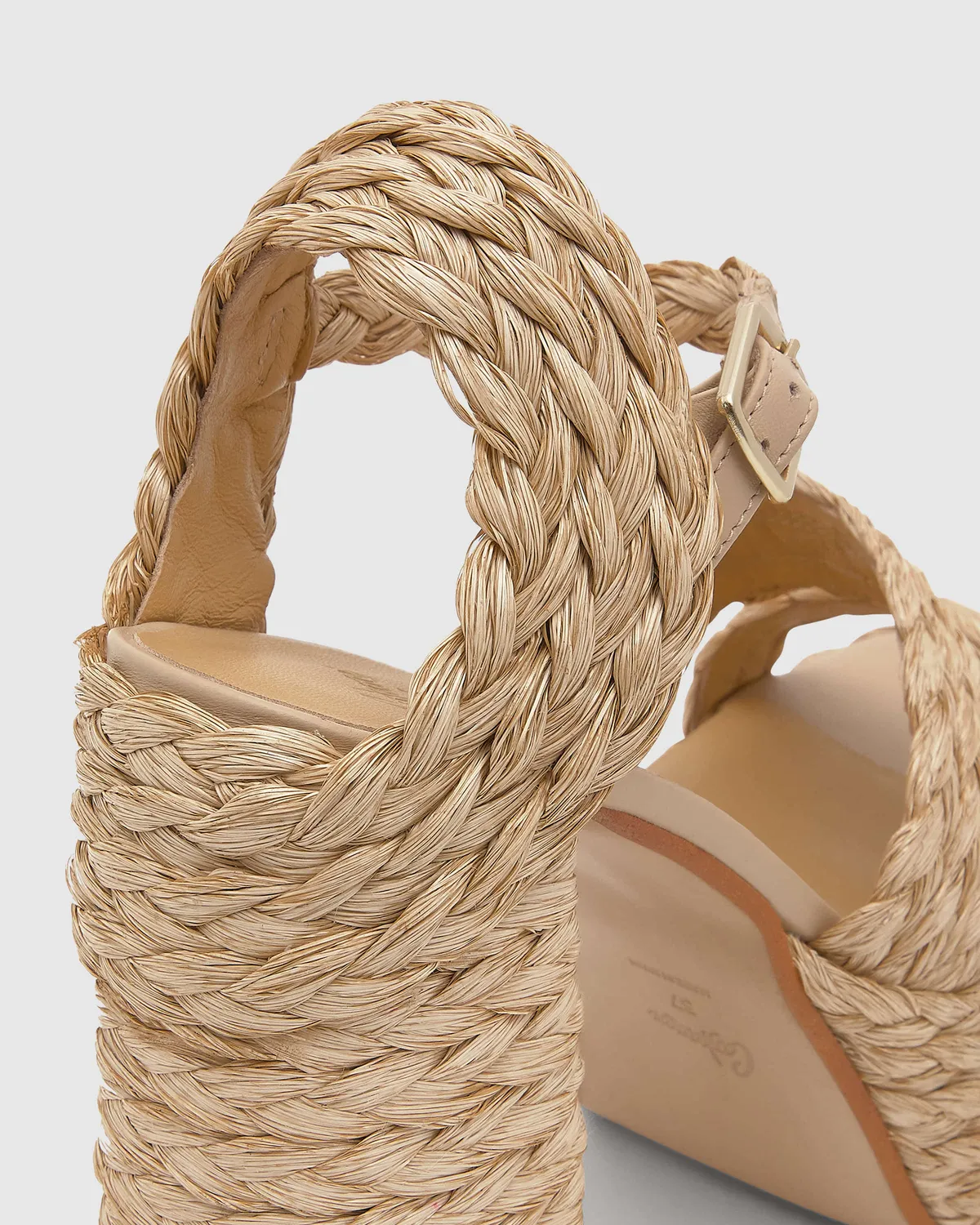 Castaner Fresa/258 sandalen naturel raffia 13cm dames