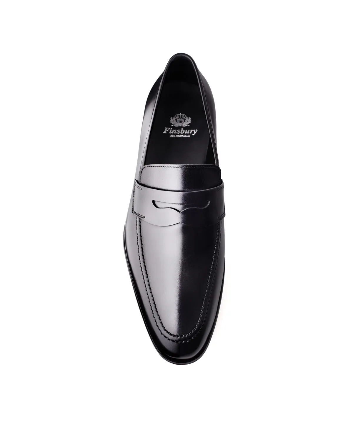 Finsbury Luton loafer zwart kalfsleer business instapper