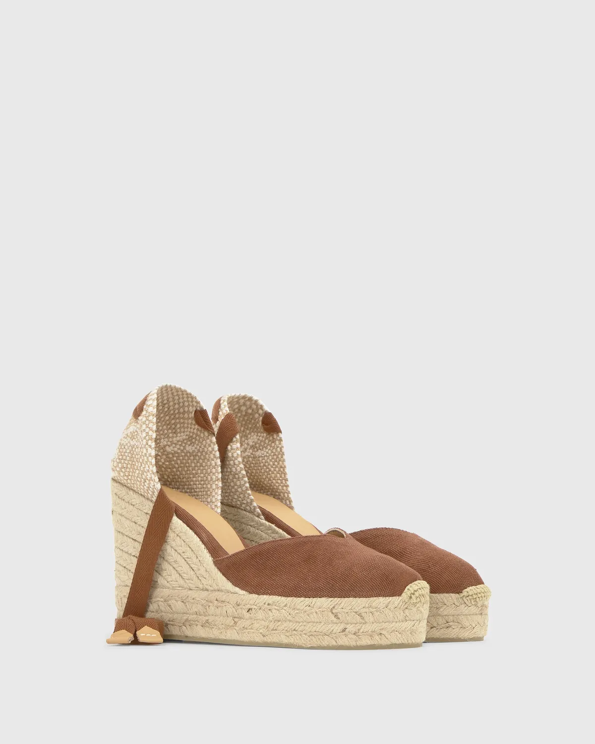 Castaner Chiara 8ED/002 espadrilles pecan canvas 11 cm