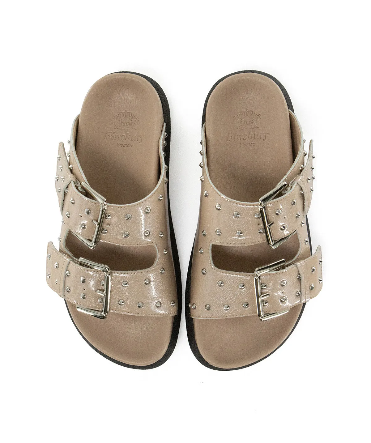 Finsbury Gaia sandalen beige dames leer