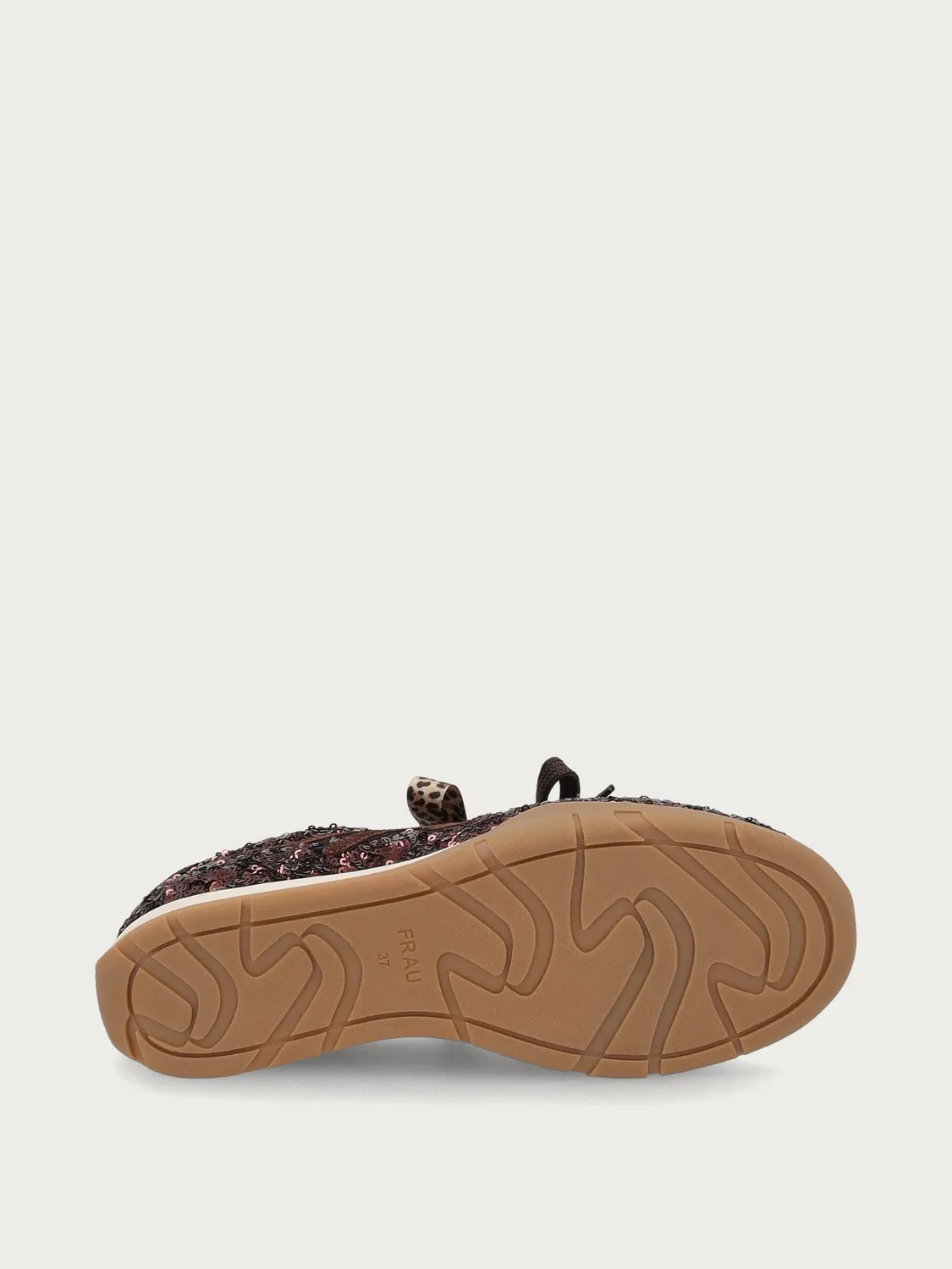 Frau Cross Hybrid bruine pailletten sneakers