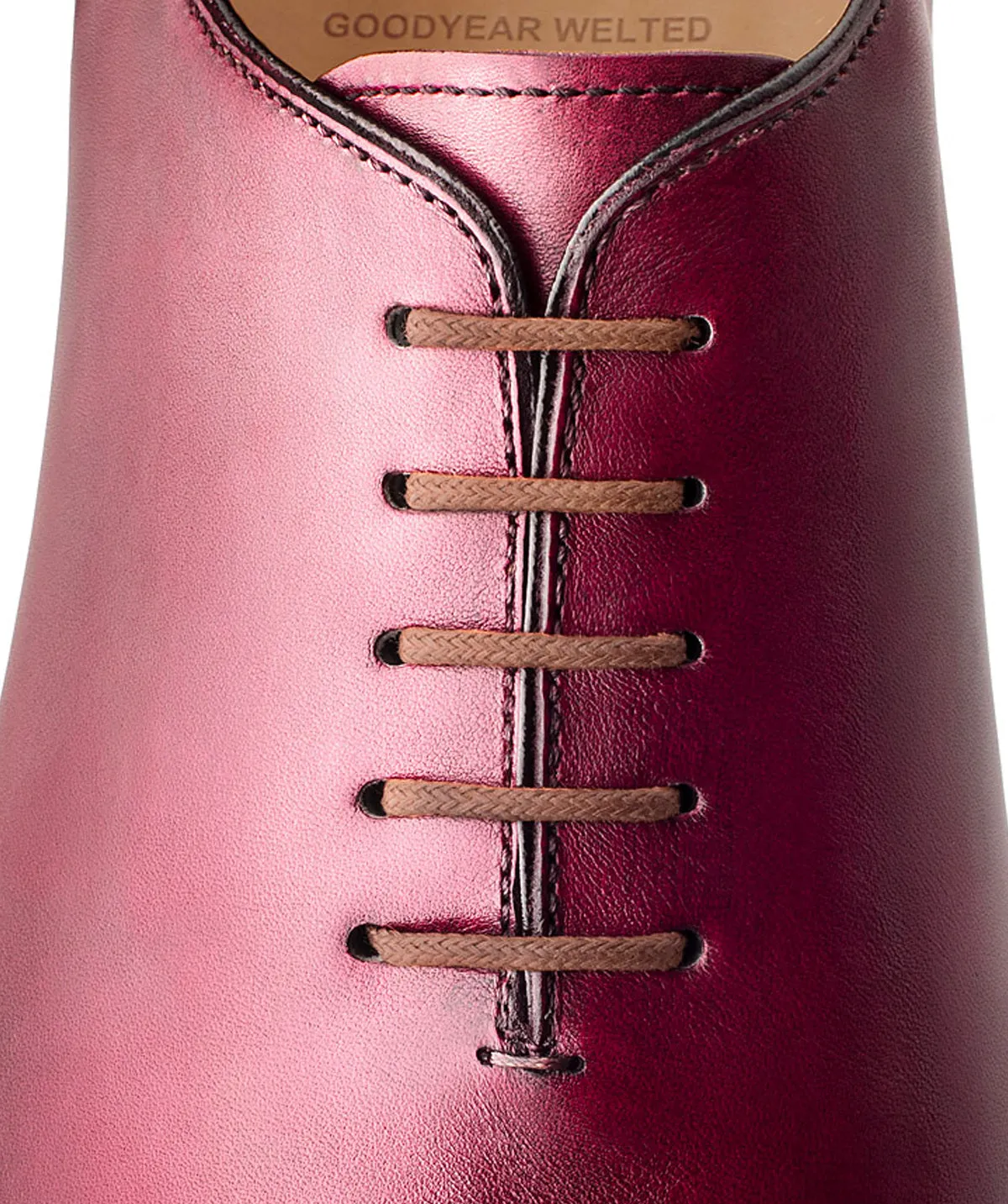 Finsbury Giulia oxfordschoenen bordeaux handpatina