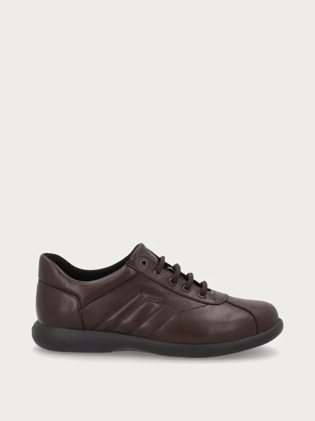 Frau Verona Comfort bruine sneakers leer