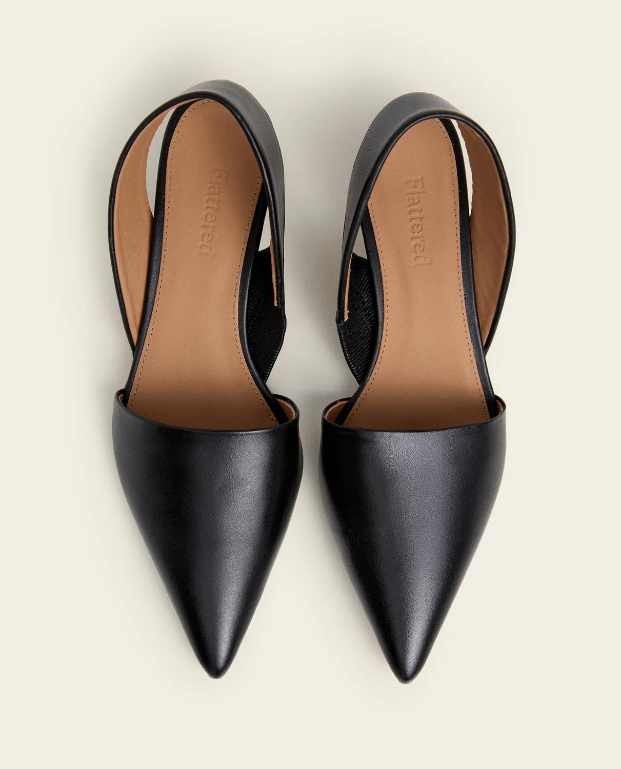 Flattered Ninni pumps zwart leer kitten heel