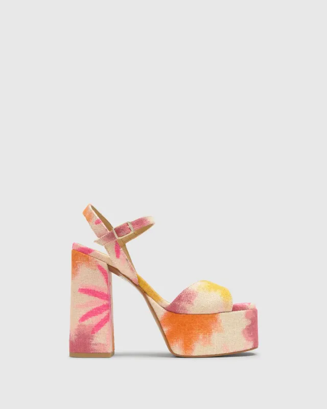 Castaner Flora 301 sandalen multicolor linnen 13 cm