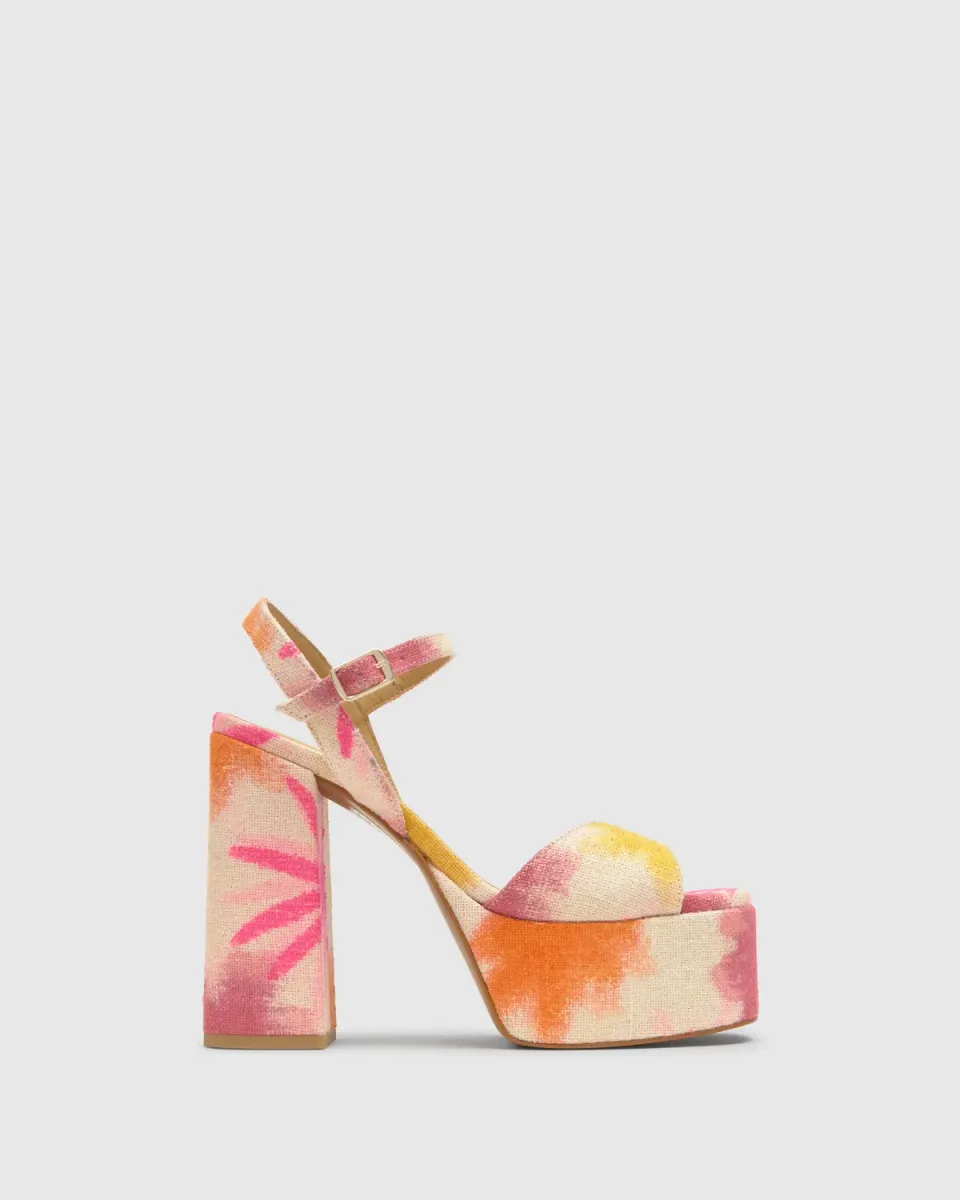 Castaner Flora 301 sandalen multicolor linnen 13 cm