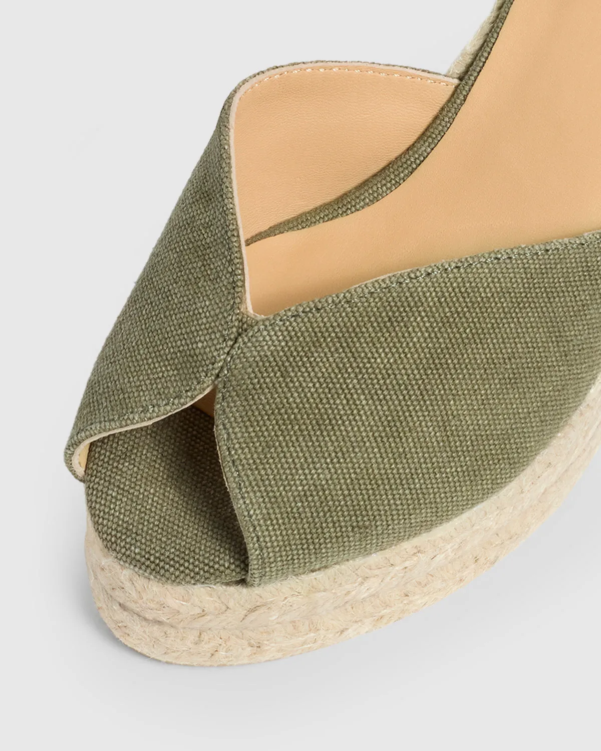 Castaner Bianca 8ED/002 sleehaksandalen olive