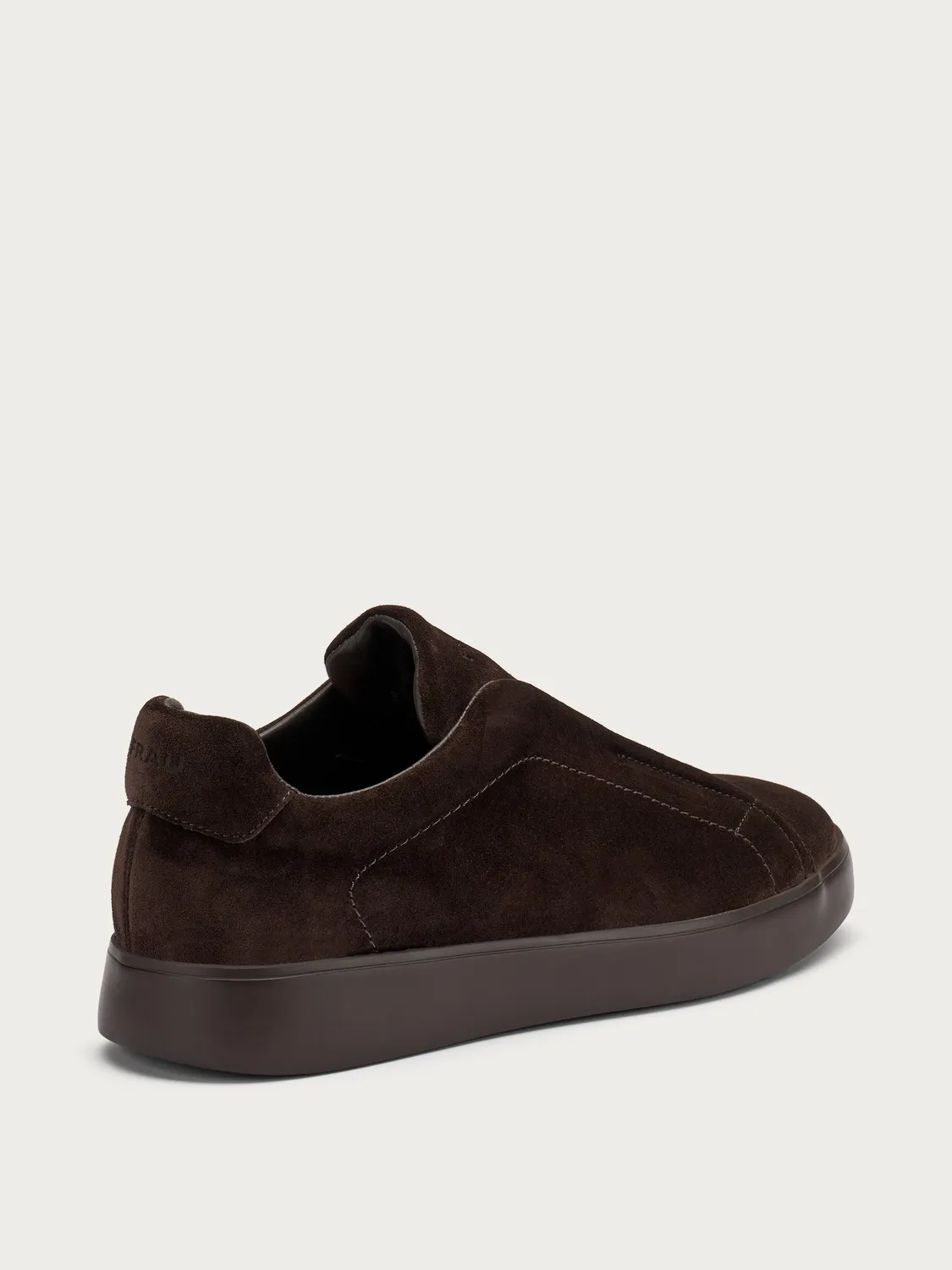 Frau Verona slip-ons suède bruin chunky zool heren