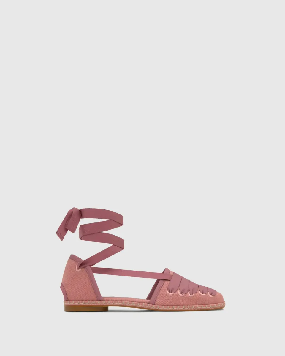 Castaner Glen/293 espadrille roze katoen flats