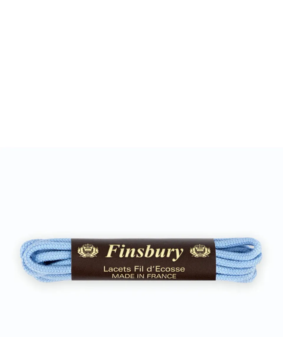 Finsbury veters lichtblauw katoen 75 cm rond