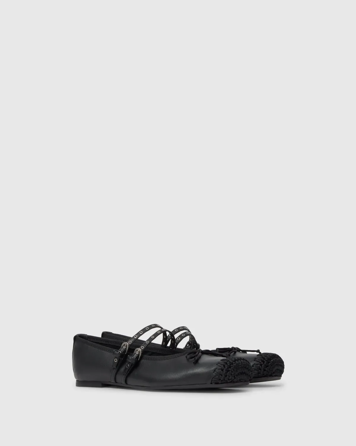 Castaner Gina 280 ballerina's zwart nappa leer