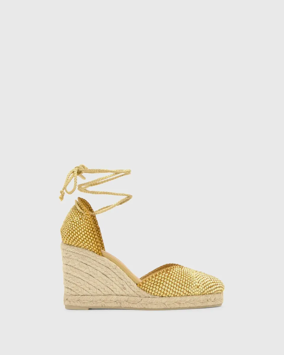 Castaner Cora 8/298 espadrilles oker sleehak 9 cm