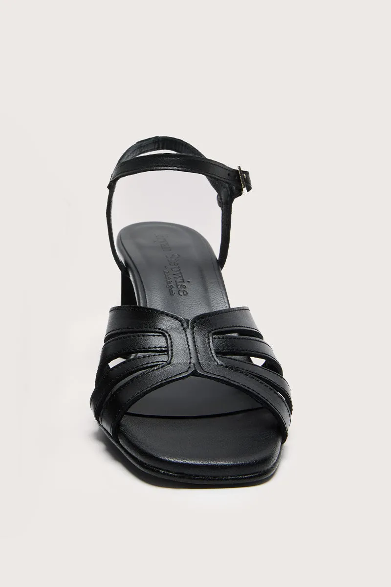 Bryan Stepwise Bella sandalen zwart leer