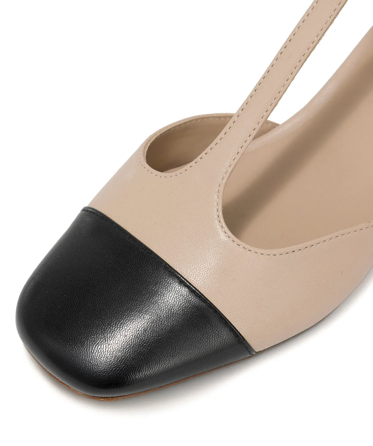 Finsbury Rosa pumps beige-zwart leer