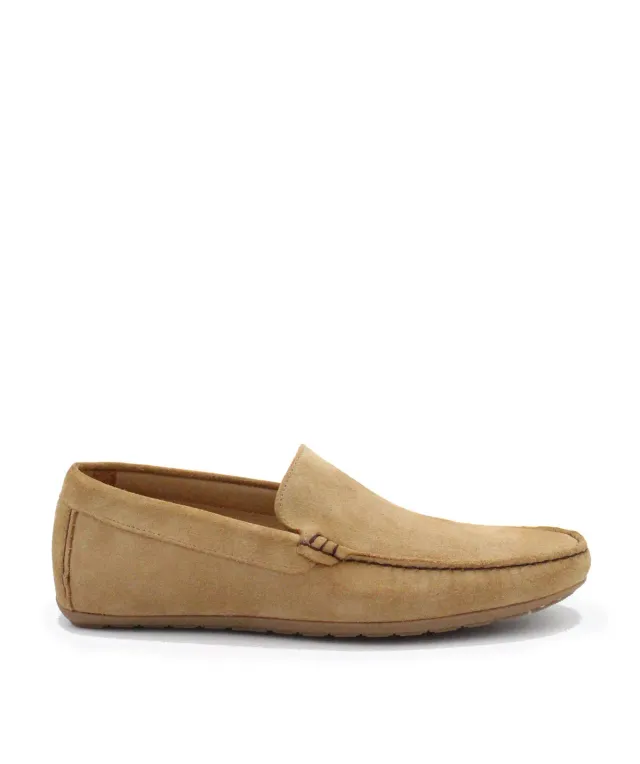 Finsbury Dandy loafer zand suède calfskin