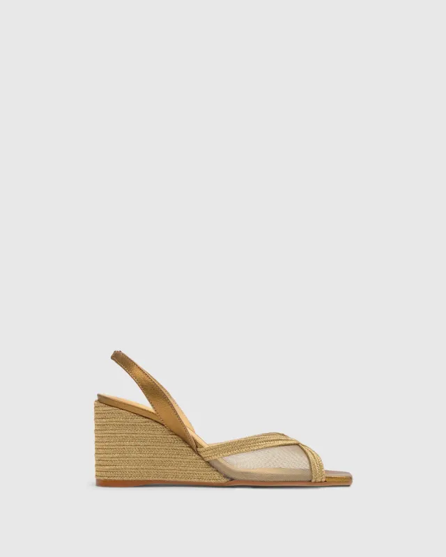 Castaner Betty 142 sleehaksandaal oudgoud metallic