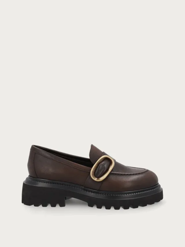 Frau Verona chunky loafers bruin leer