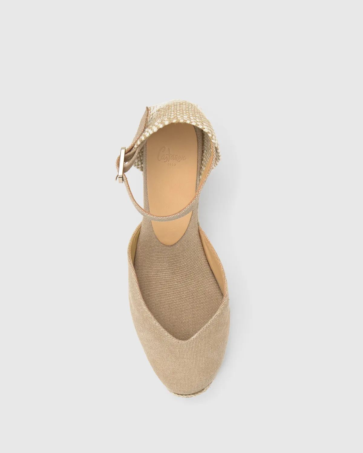 Castaner Chiarita 6 002 espadrilles sand 7 cm wig