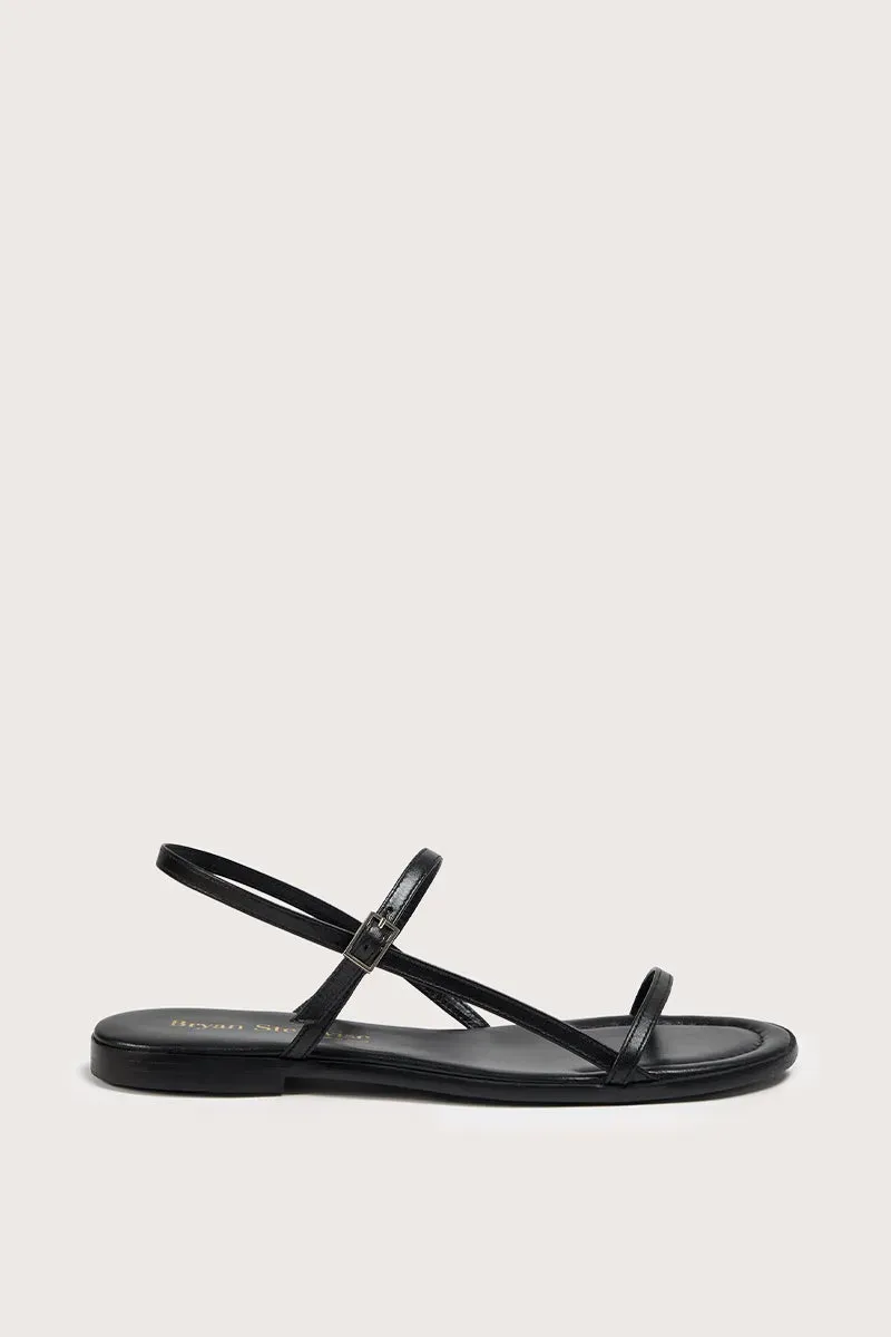 Bryan Stepwise Milán sandalen zwart leer