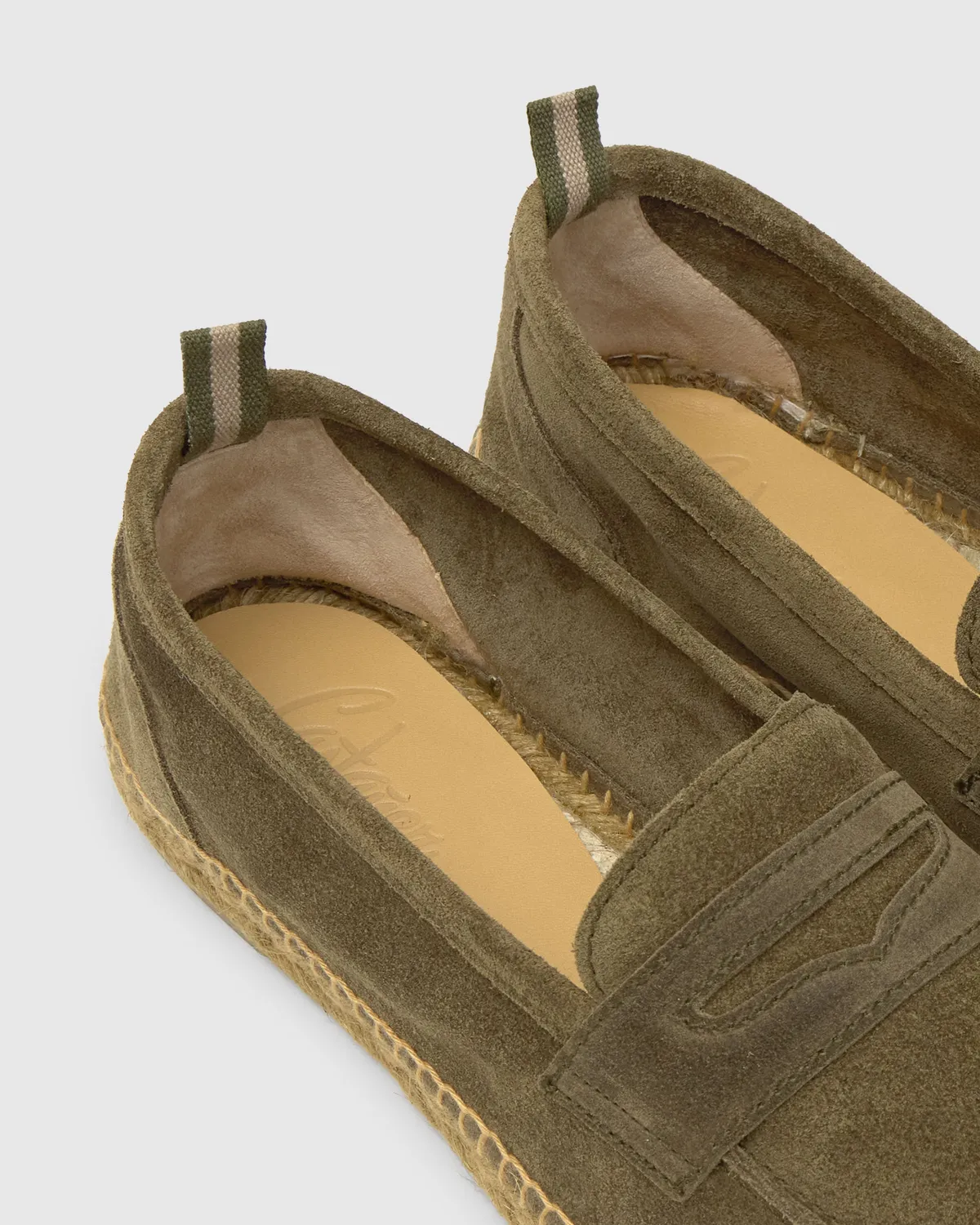 Castaner Nacho T/186 espadrilles bosgroen suède heren
