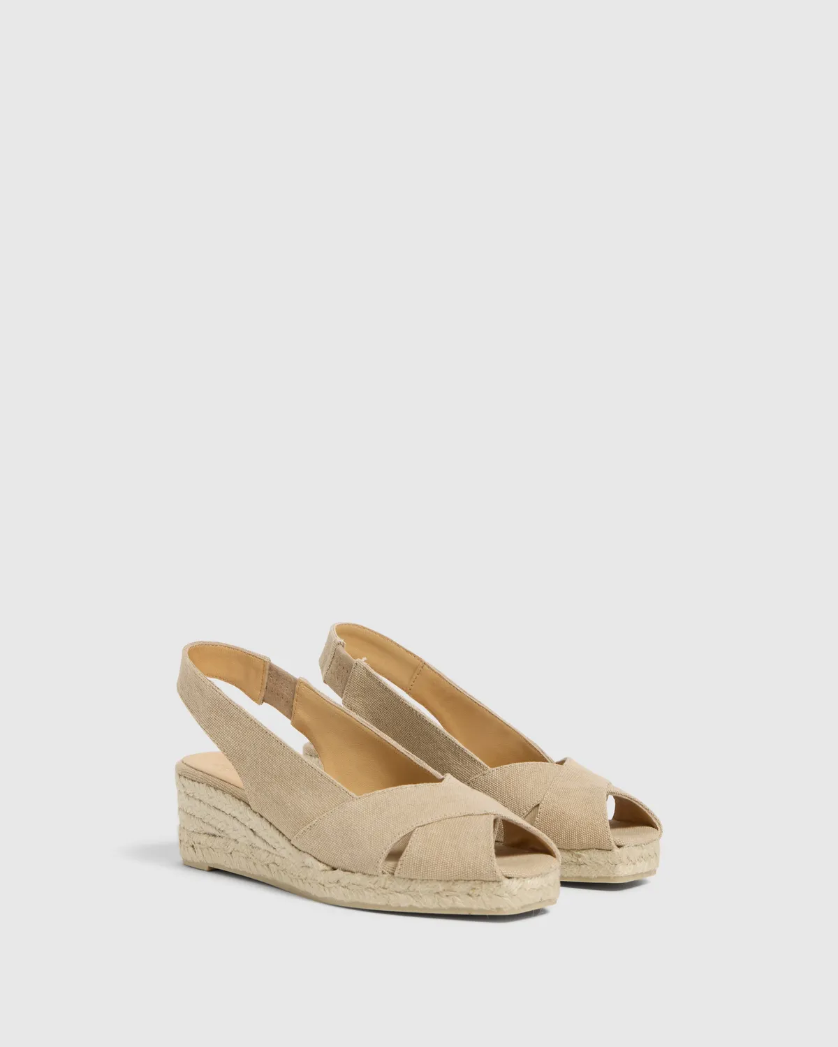Castaner Diana 3 002 sleehak espadrille zand