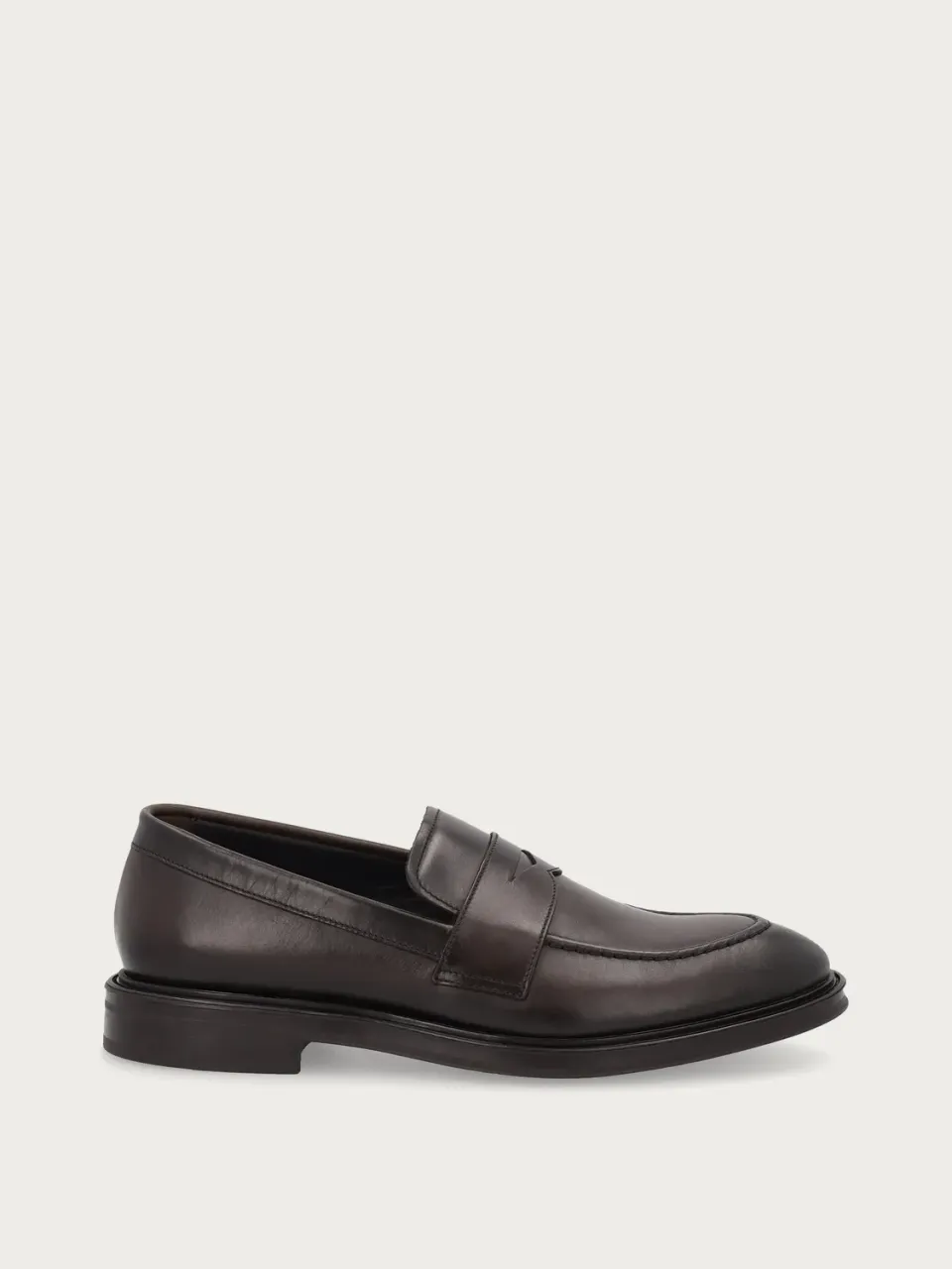 Frau Signature loafers kalfsleer donkerbruin