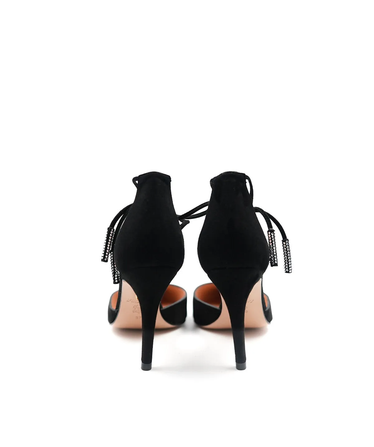 Finsbury DIANA pumps zwart fluweel enkelband