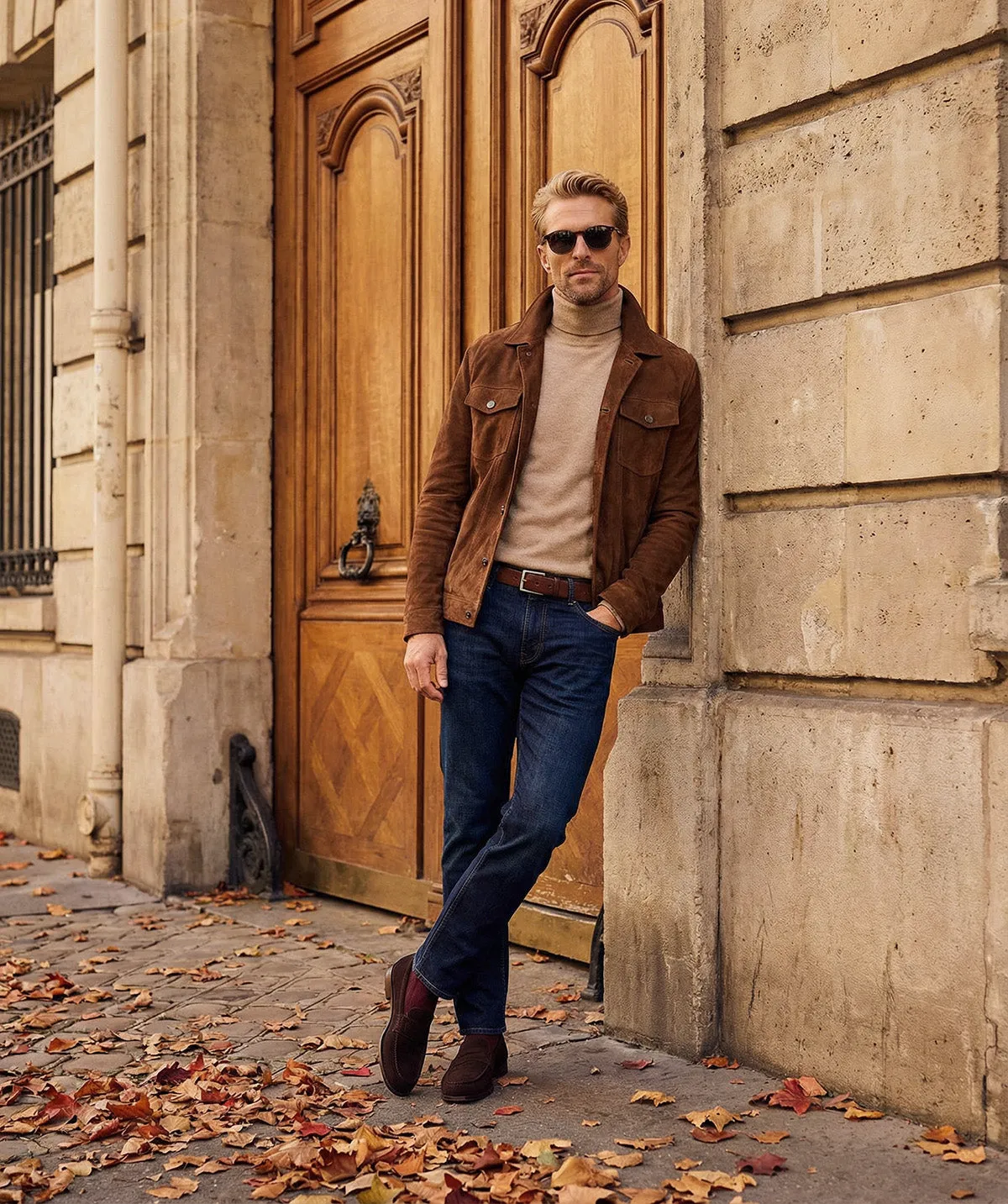 Finsbury College 1986 loafer bruin suède heren