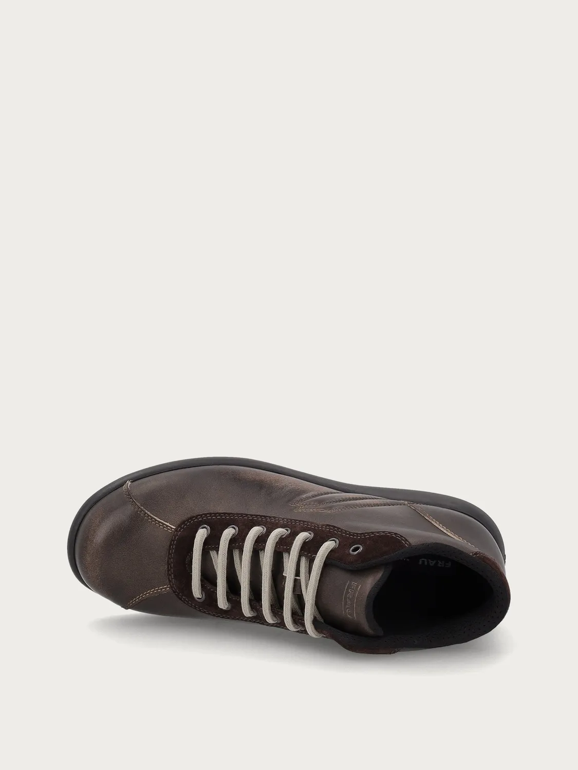 Frau Comfort veterboots grijs leer gewassen look heren