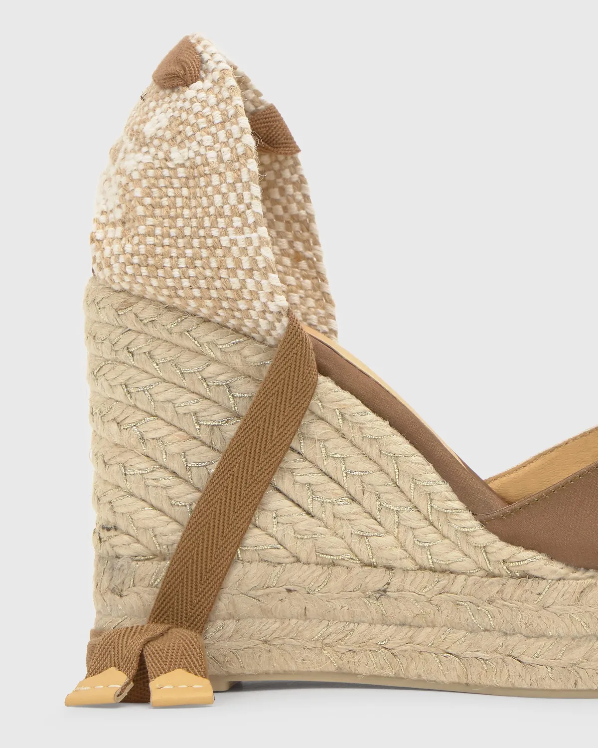 Castaner Chiara 8ED 006 espadrilles moka satijn
