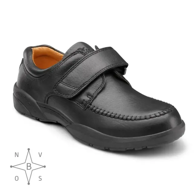 Dr. Comfort Scott heren mocassin leer klittenband