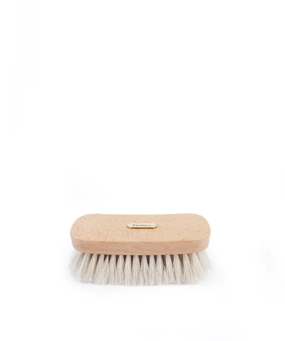 Finsbury schoenborstel wit paardenhaar medium