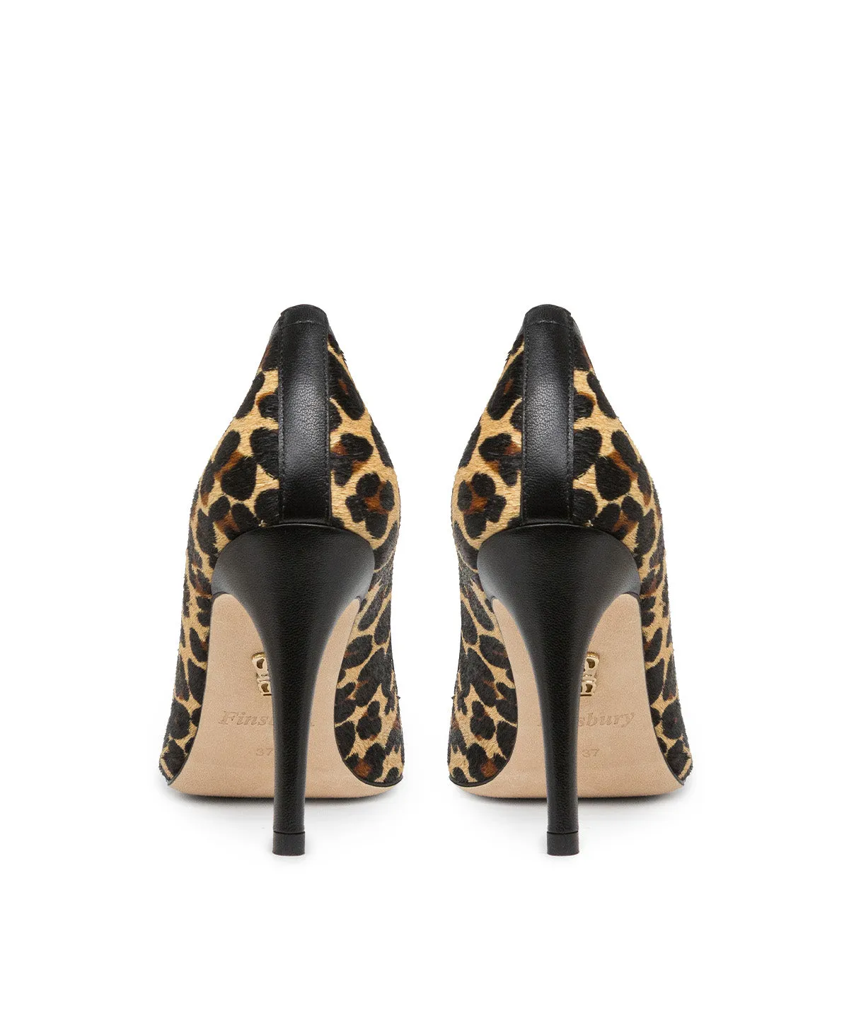 Finsbury Adyson pumps luipaard leer beige