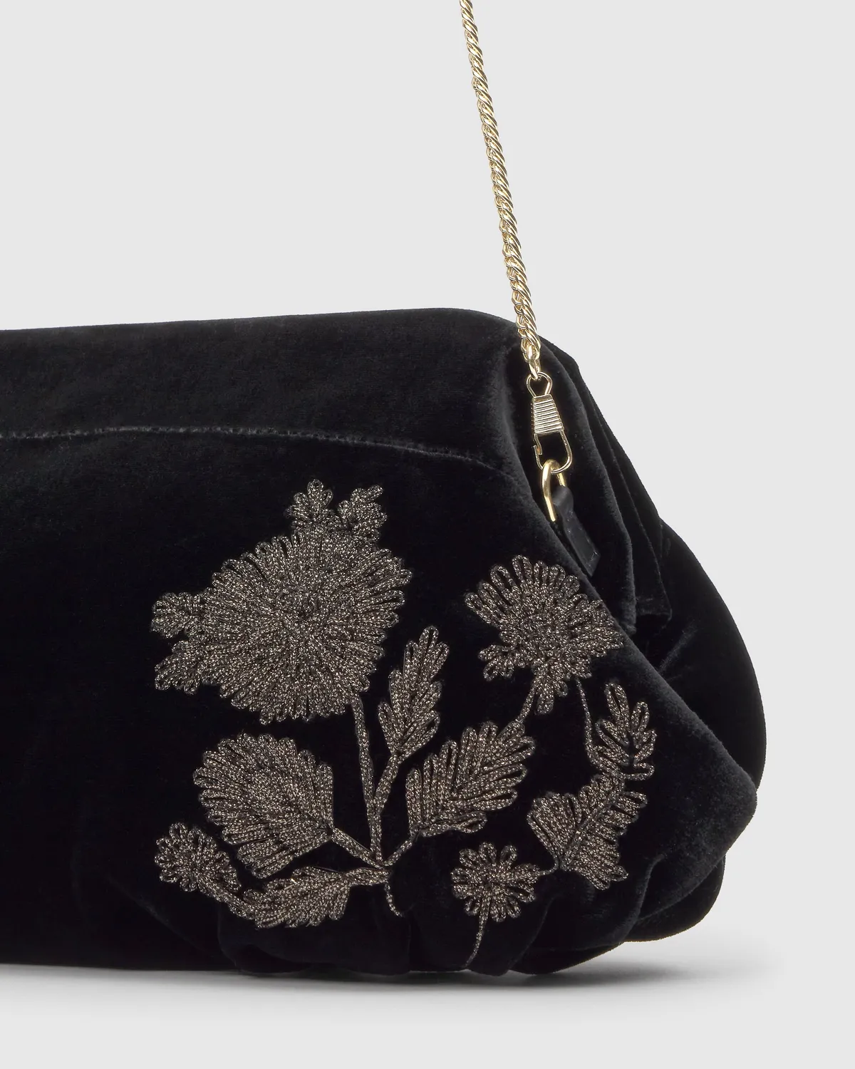 Castaner B. Small Victoire Embroidered 311 clutch zwart