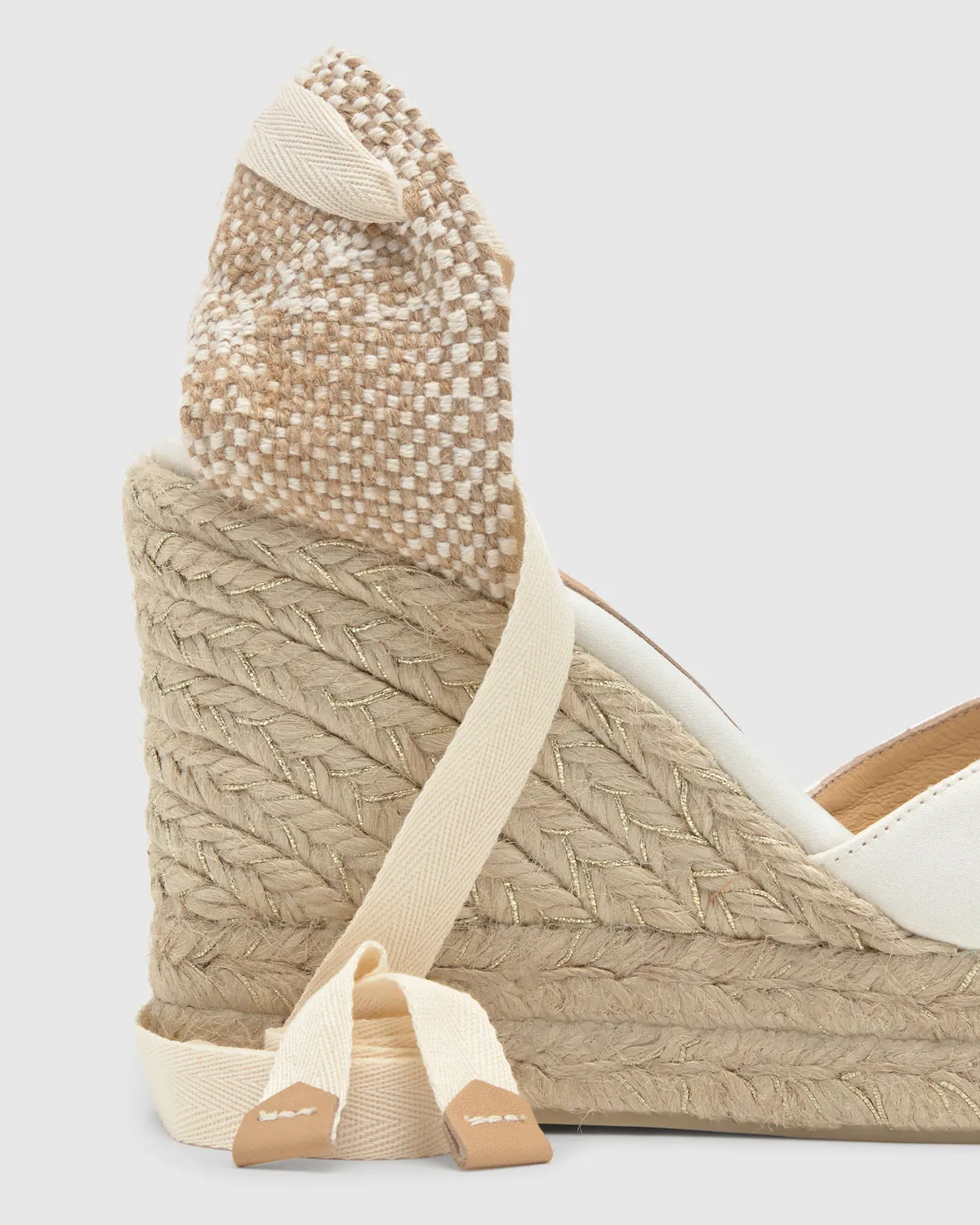 Castaner Chiara 8ED/006 espadrilles crudo satijn