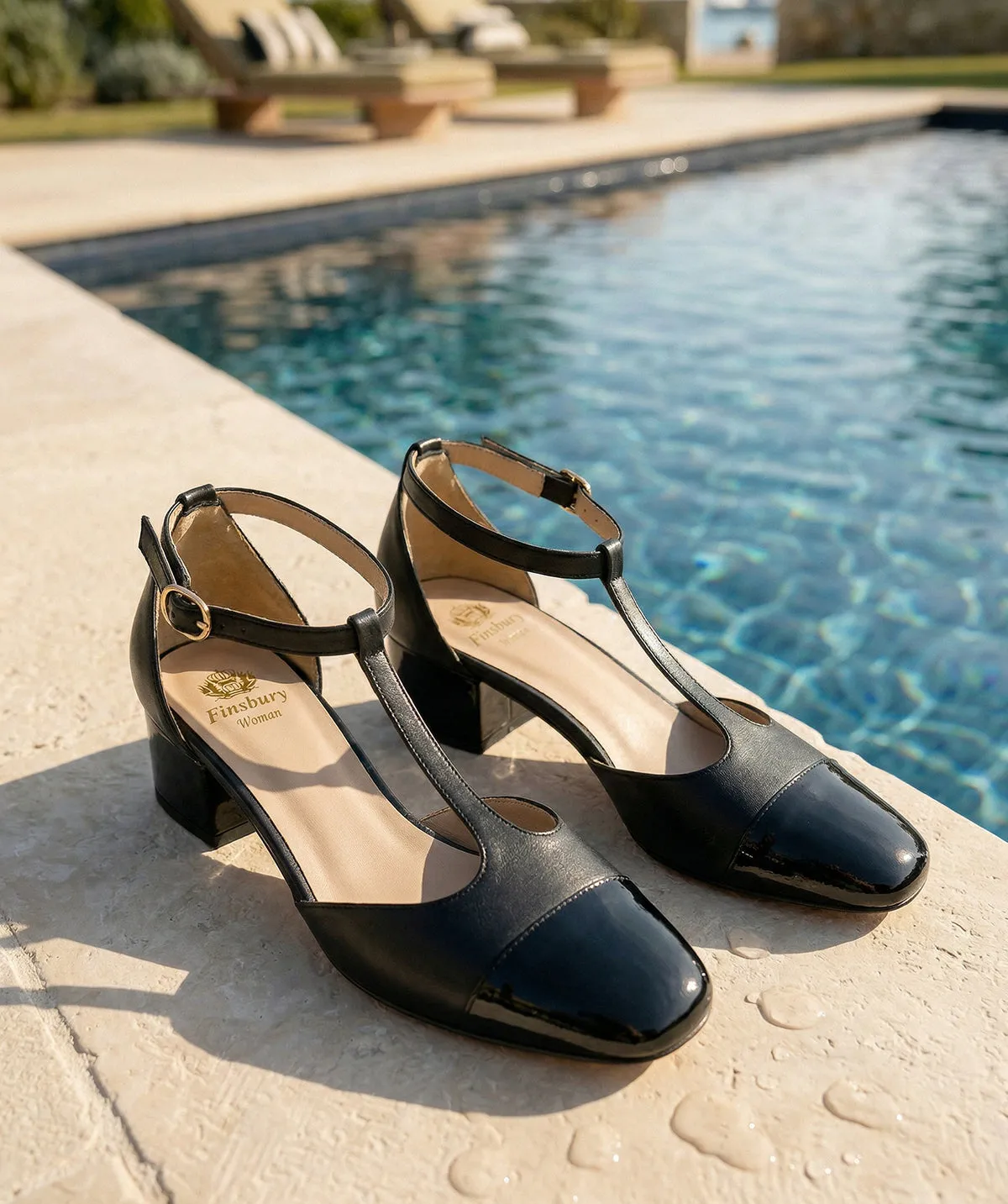 Finsbury Rosa pumps zwart leer