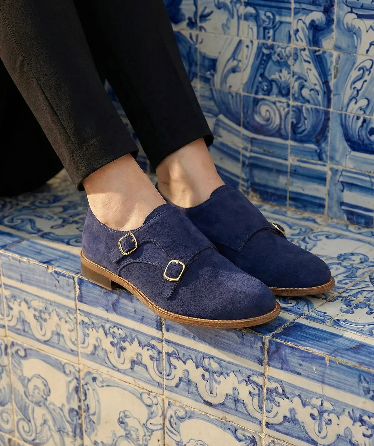 Finsbury Jessica Cambridge Saffierblauw Leer Dames